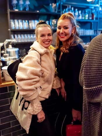 Darya Birnstiel, Tiger Kirchharz beim Opening von Emmi's Kitchen in Schwabing(©Foto. Matthias Rüby)